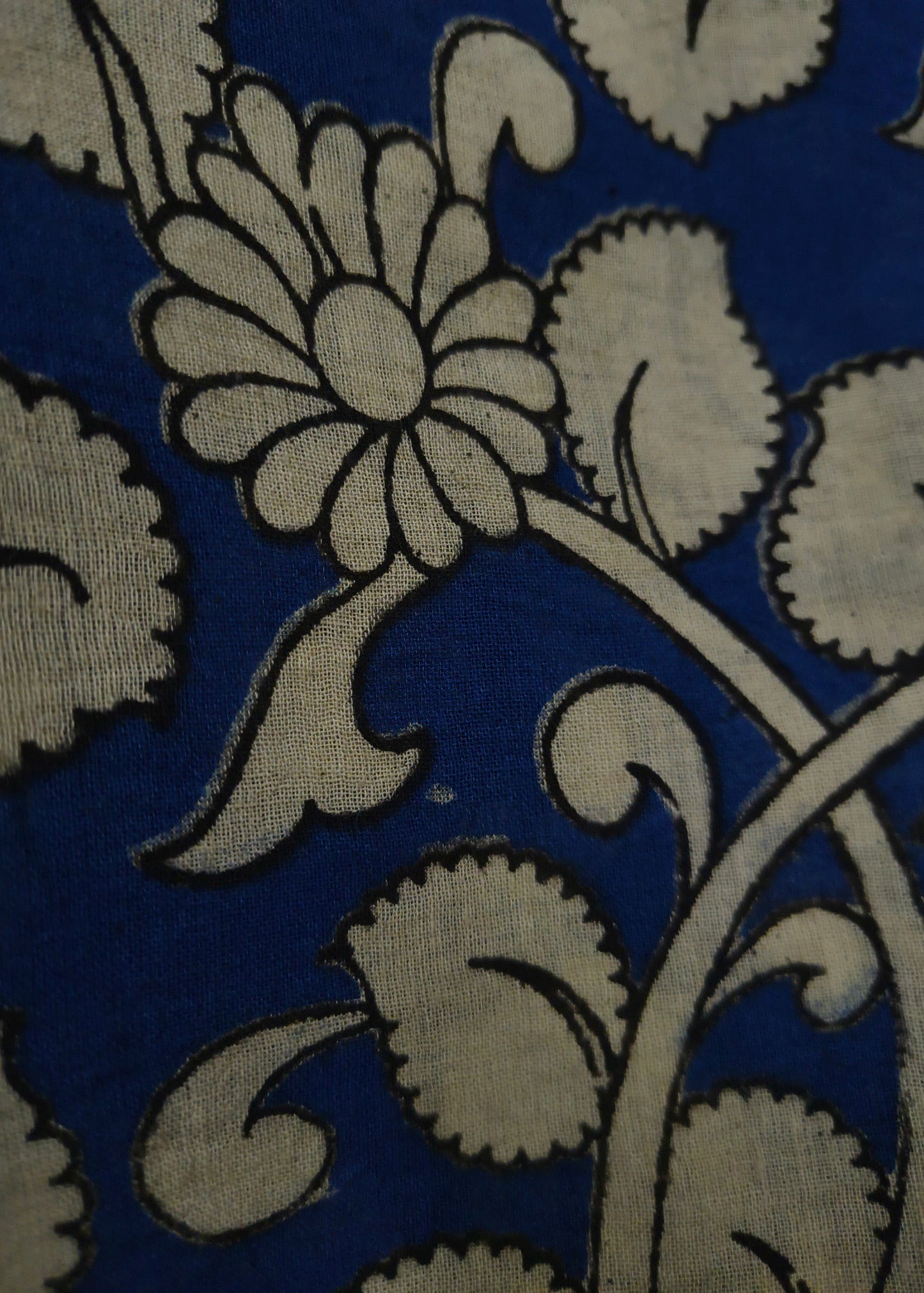 Neelkanthi Kalamkari Cotton Saree
