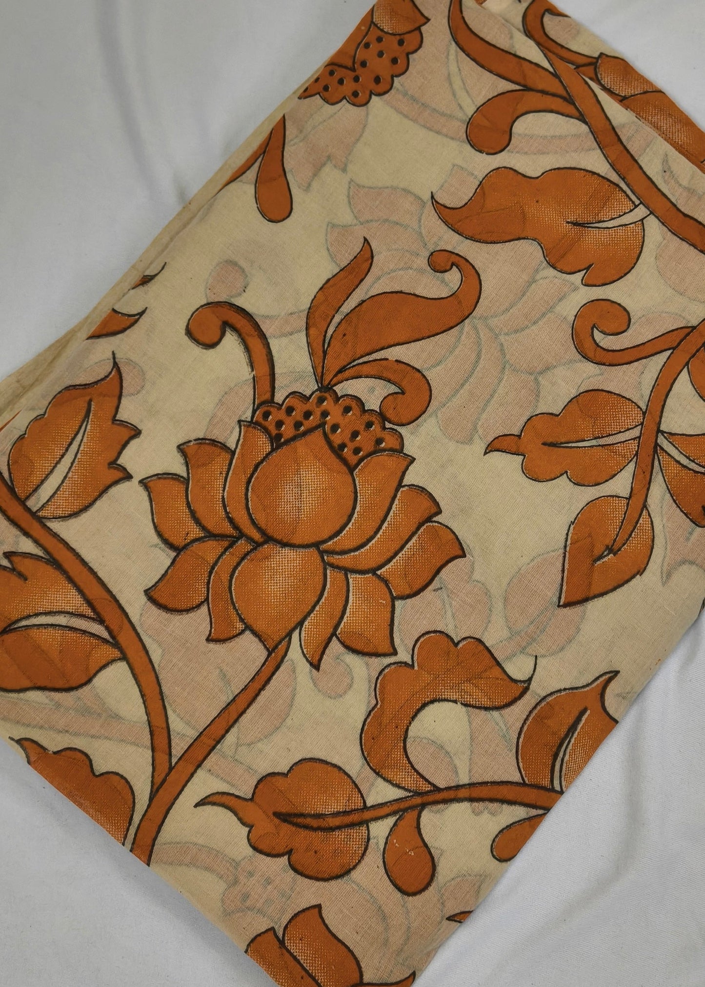 Vanalekha Kalamkari Cotton Saree