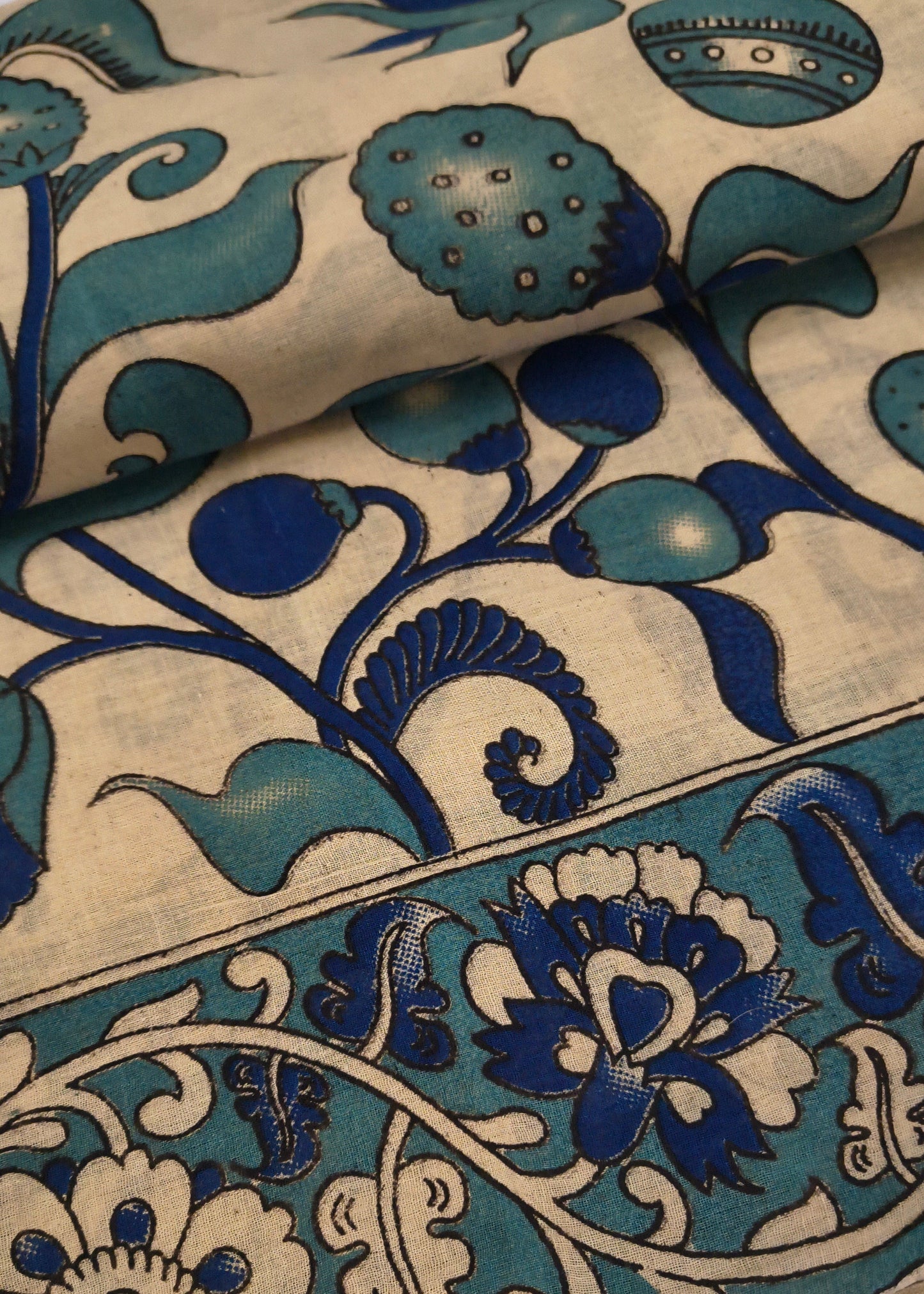 Taranga Kalamkari Cotton Saree