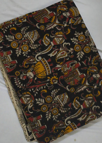 Rangmahima Kalamkari Cotton Saree