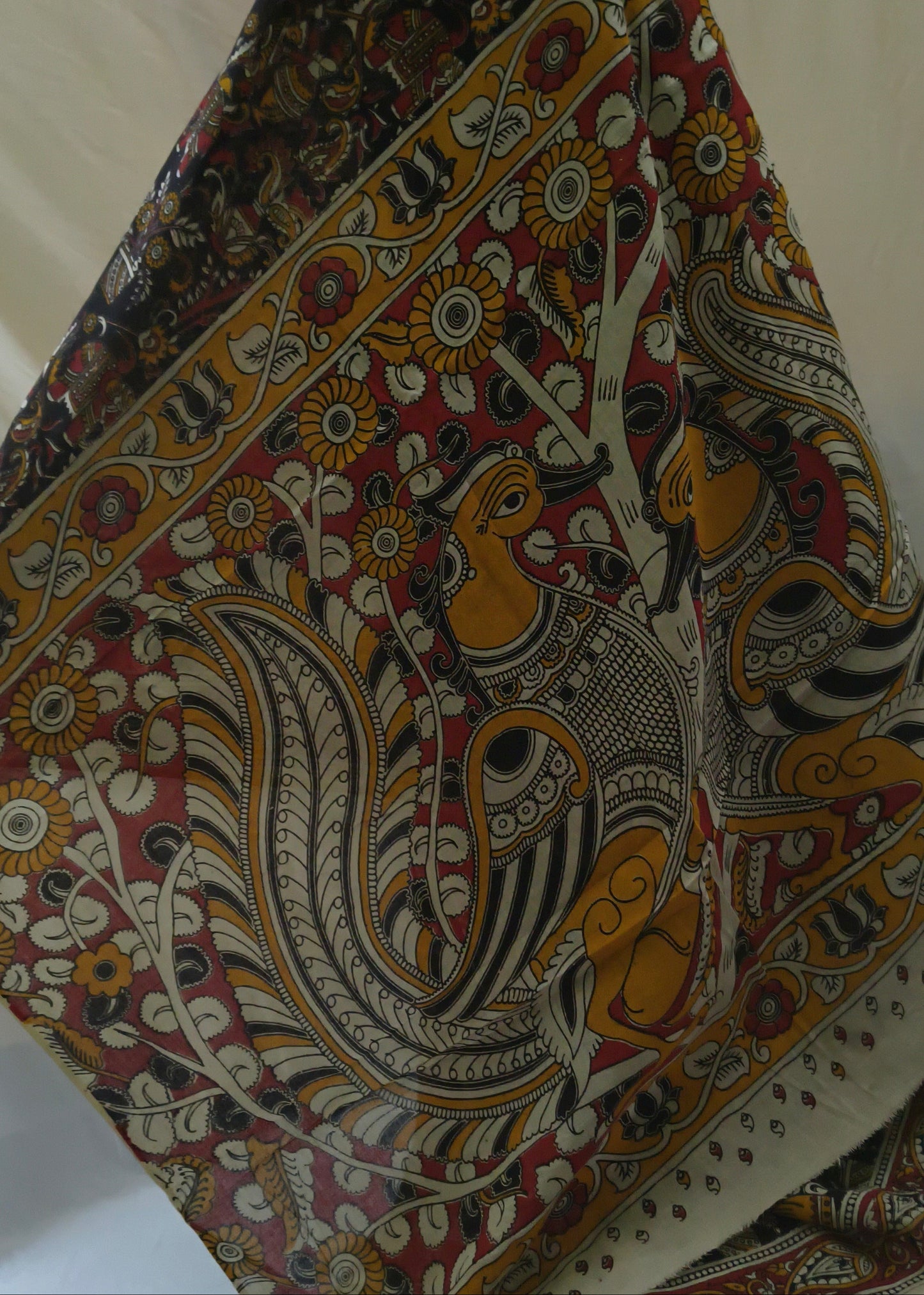 Rangmahima Kalamkari Cotton Saree