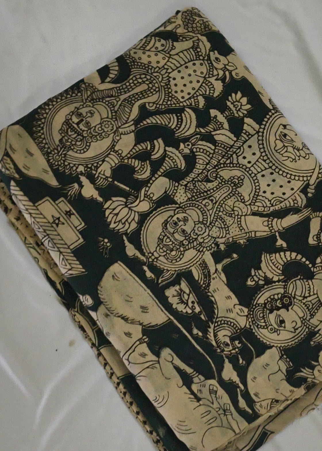 Chitravana Kalamkari Cotton Saree