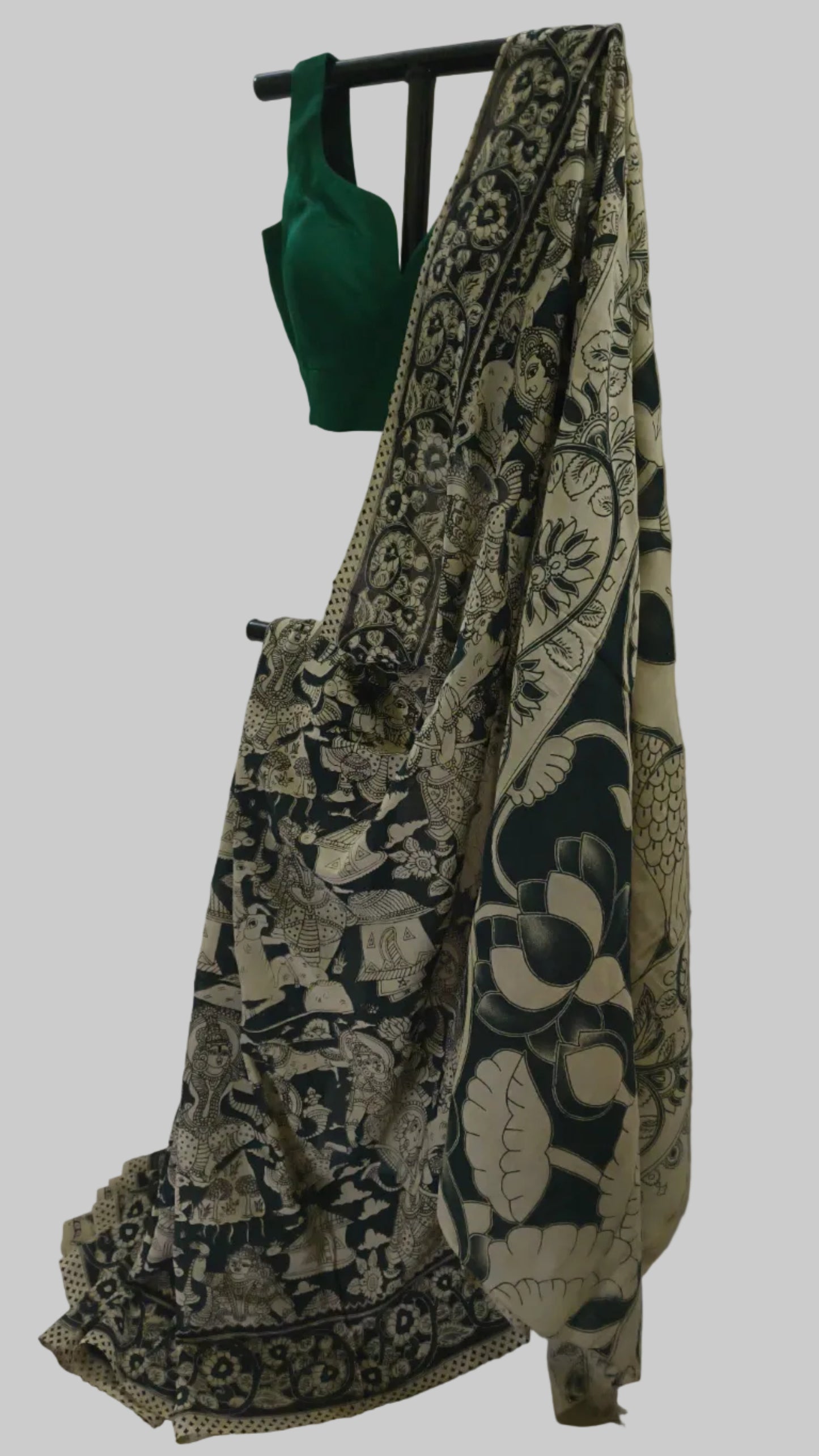 Chitravana Kalamkari Cotton Saree