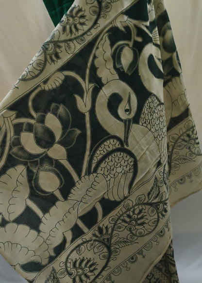 Chitravana Kalamkari Cotton Saree