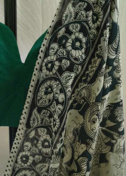 Chitravana Kalamkari Cotton Saree
