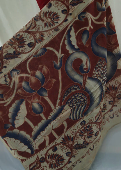 Indulekha Kalamkari Cotton Saree