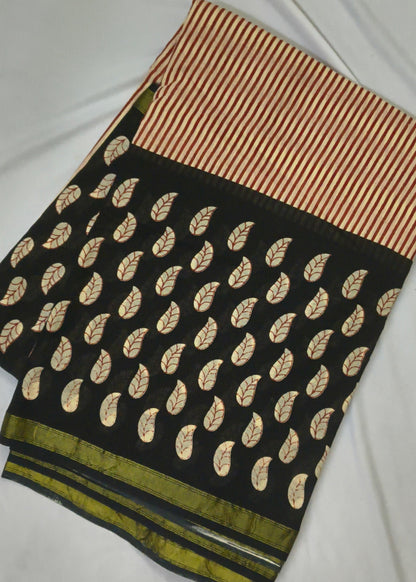 Nivara Ajrakh Cotton Saree