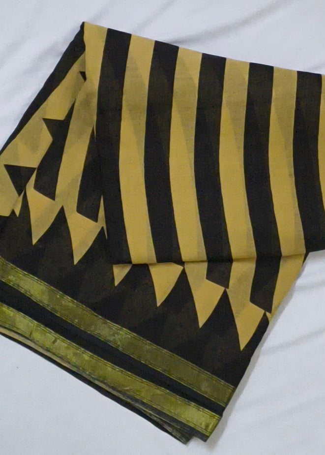Vedika Ajrakh Cotton Saree
