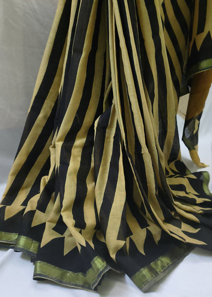 Vedika Ajrakh Cotton Saree