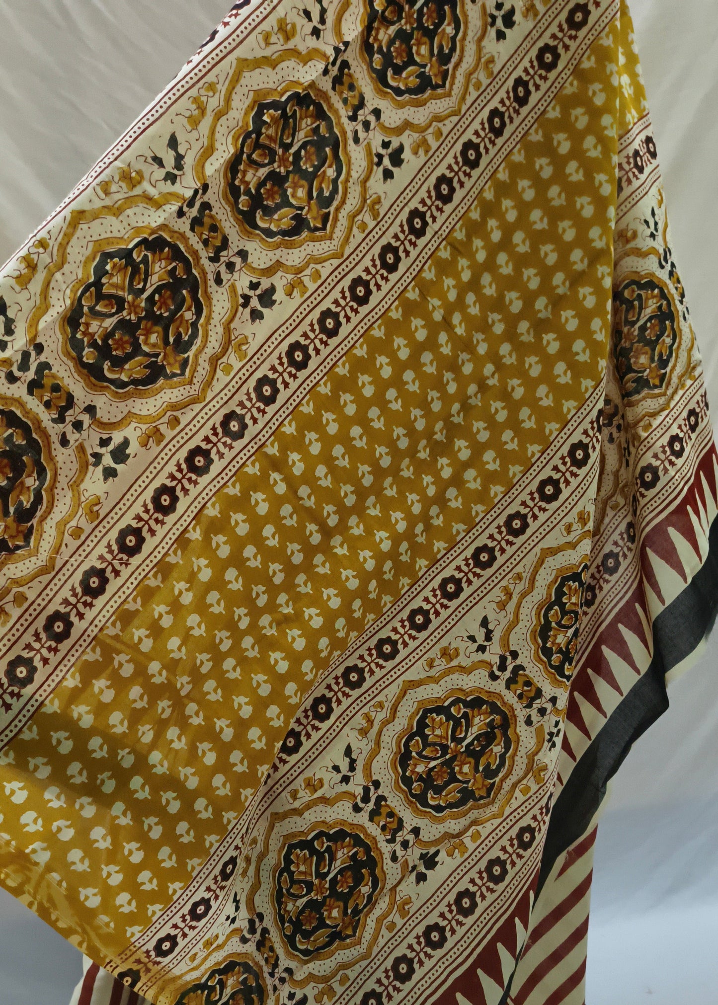 Vasundhara Ajrakh Cotton Saree