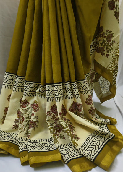 Haripriya Ajrakh Cotton Saree