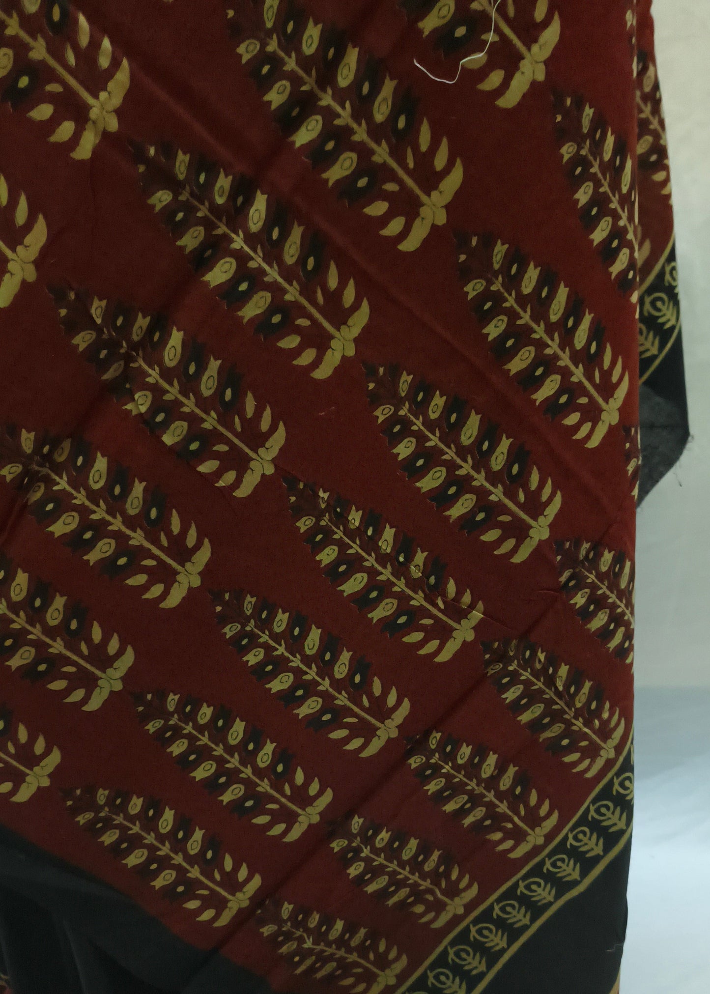 Nishigandha Ajrakh Cotton Saree