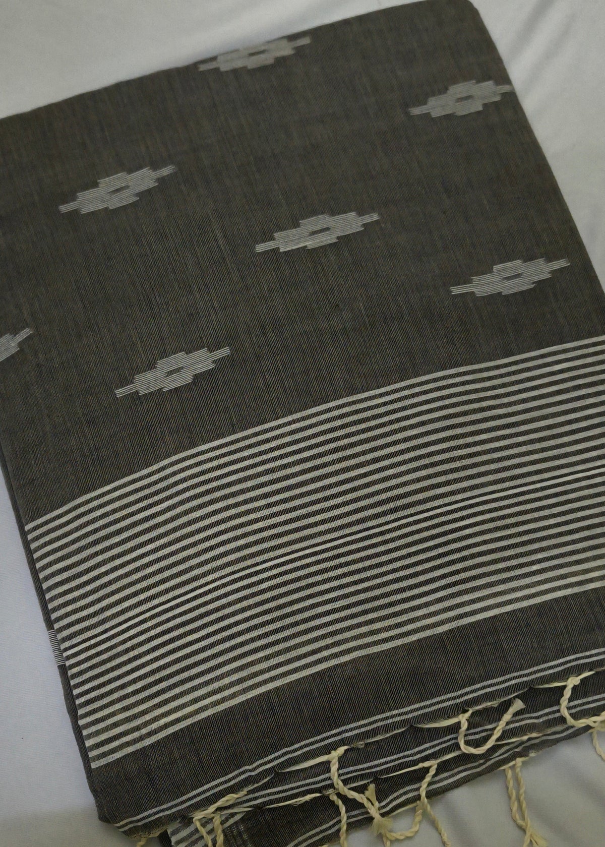 Dhara Grey Cotton Saree