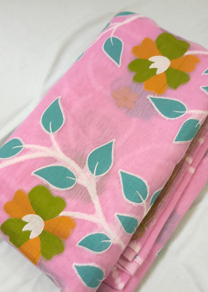 Phoolmati Jamdani Muslin Saree