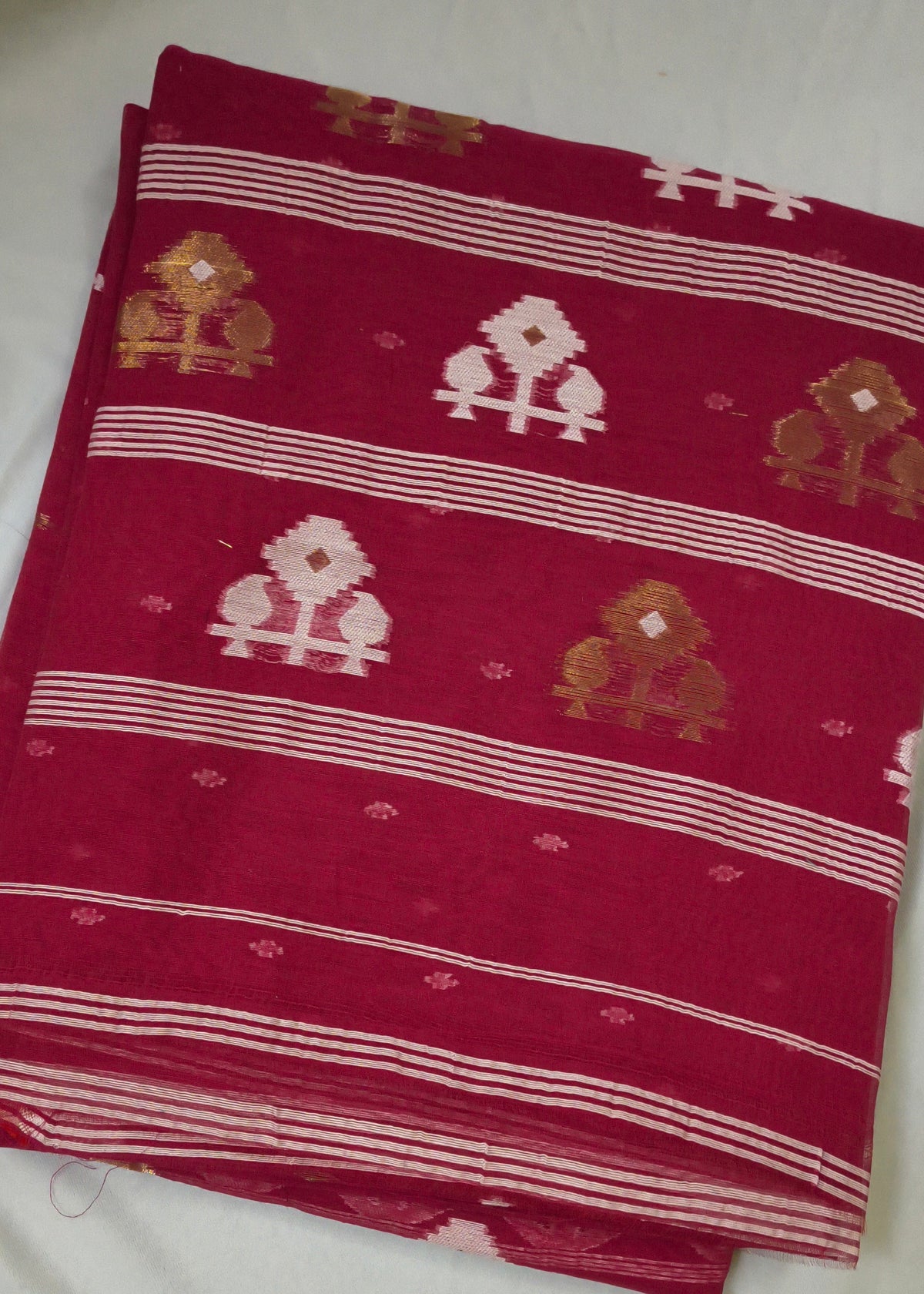 Charvi Jamdani Cotton Saree