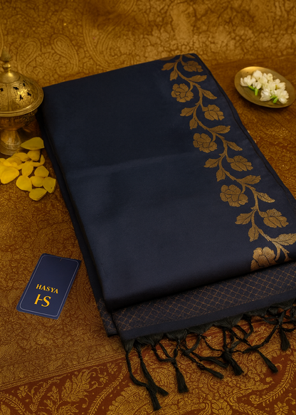Neelabhr Muga Linen-Silk-Cotton Saree