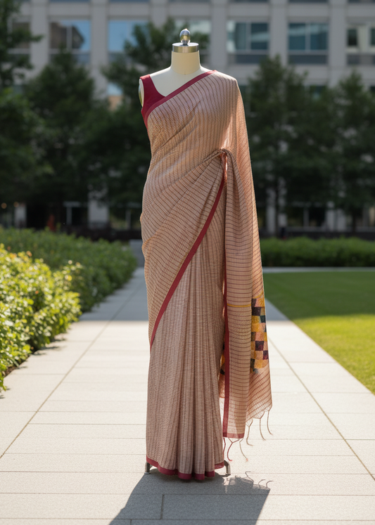 Arunika Kantha Cotton saree