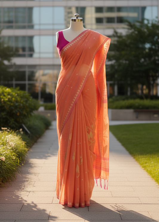 Arunika Organza Jamdani saree