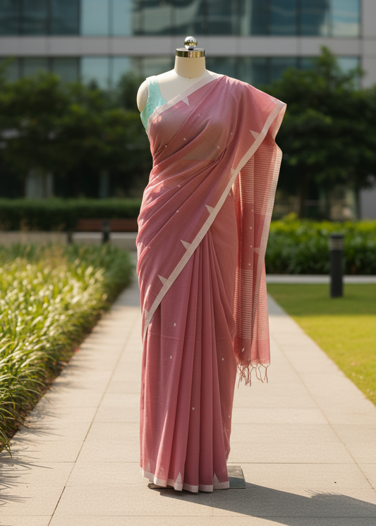 Gulabchaap Cotton saree