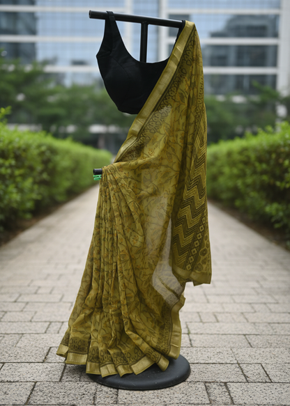 Haritima Cotton Silk Saree