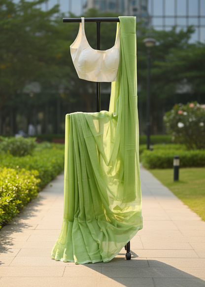 Hariyaali Mul Cotton saree