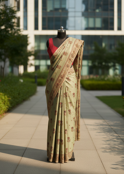 Kamala Dhwoni Handwoven Cotton saree