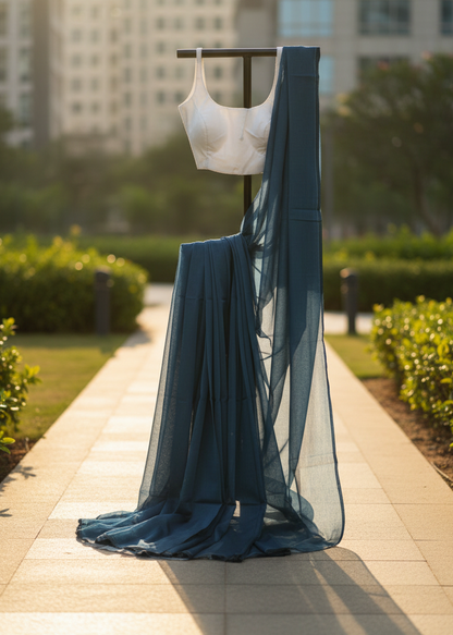 Neelkaal Mul Cotton saree