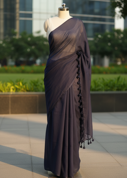 Neelratri Mul Cotton saree