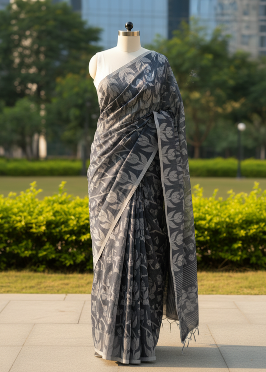 Neelshobha Jamdani Cotton saree