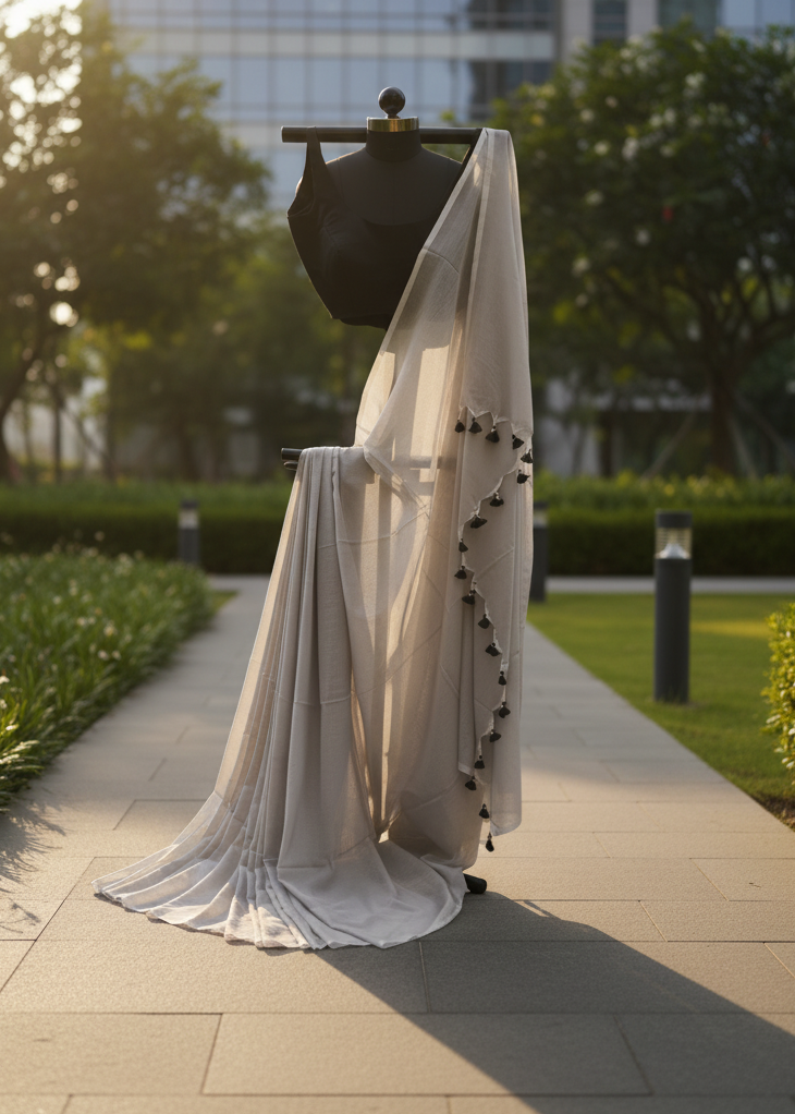 Neer Moonmist Mul Cotton Saree