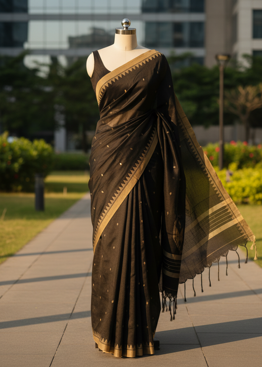 Nishithika Jamdani Cotton saree
