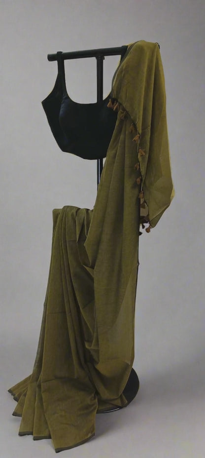 Pahaadi Baani Mul Cotton Saree