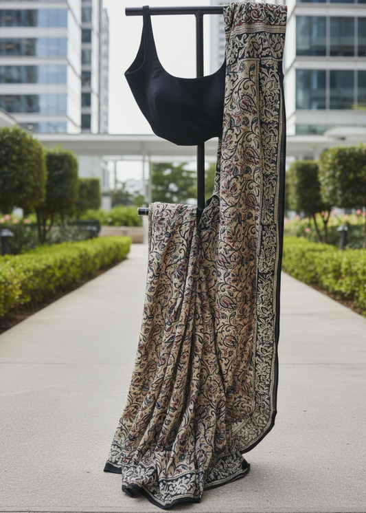 Ritika Kalamkari Cotton Saree — City Corporate Park